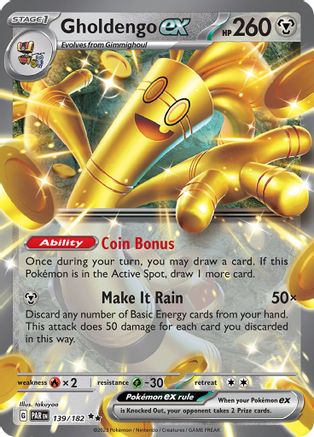 Gholdengo ex 139/182 - Holofoil Paradox Rift