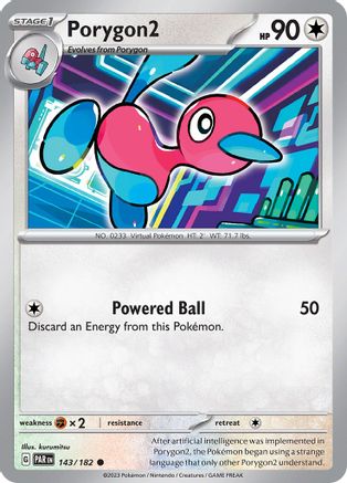 Porygon2 143/182  - Reverse Holofoil SV04 Paradox Rift