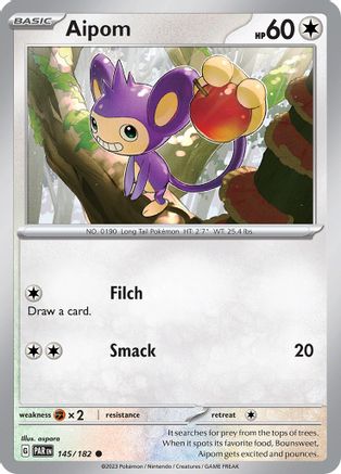 Aipom 145/182 - Reverse Holofoil Paradox Rift