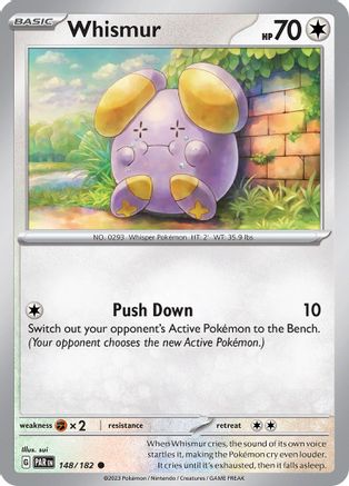 Whismur 148/182 - Reverse Holofoil Paradox Rift