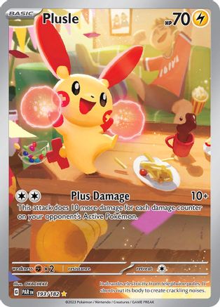 Plusle 193/182  - Holofoil SV04 Paradox Rift