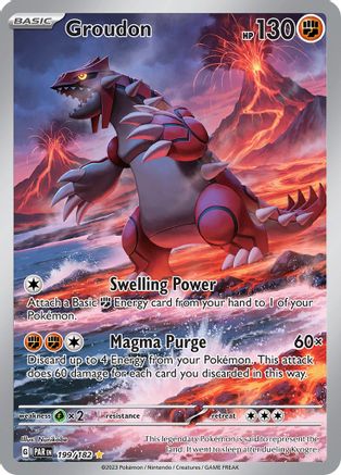 Groudon 199/182  - Holofoil SV04 Paradox Rift