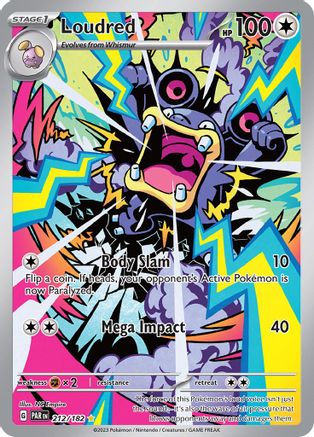 Loudred 212/182 - Holofoil Paradox Rift