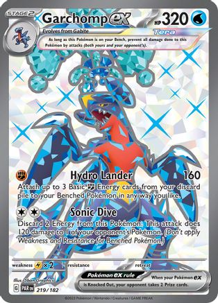 Garchomp ex 219/182 - Holofoil Paradox Rift