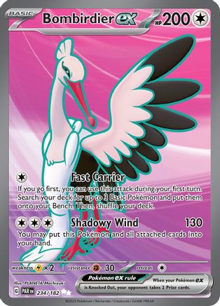 Bombirdier ex 234/182 - Holofoil Paradox Rift