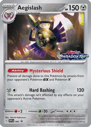 Aegislash (Prerelease) 060  - Holofoil SV Scarlet & Violet Promo Cards