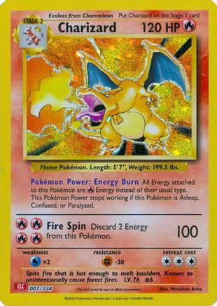 Charizard 003/034  - Holofoil Trading Card Game Classic
