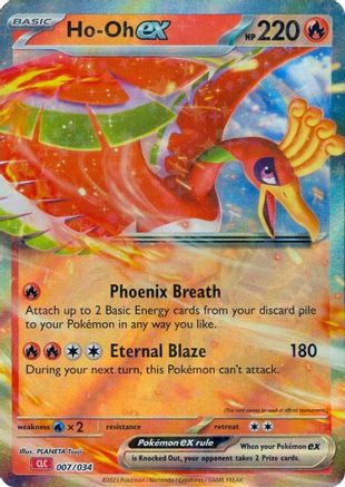 Ho-oh ex 007/034  - Holofoil Trading Card Game Classic