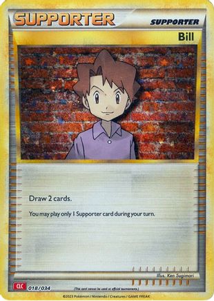 Bill (CLC) 018/034  - Holofoil Trading Card Game Classic