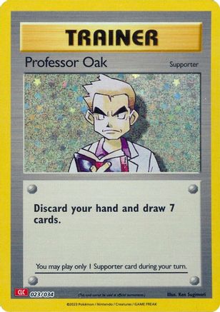 Professor Oak (CLC) 023/034  - Holofoil Trading Card Game Classic