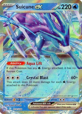 Suicune ex 010/034  - Holofoil Trading Card Game Classic