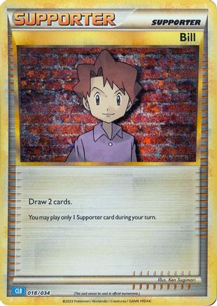 Bill (CLB) 018/034  - Holofoil Trading Card Game Classic