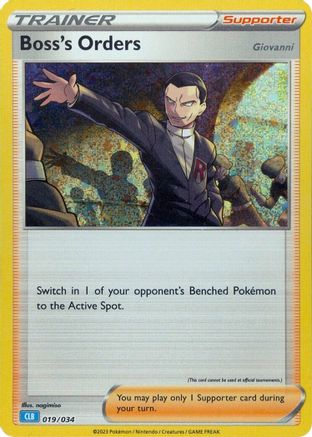Boss's Orders (CLB) 019/034  - Holofoil Trading Card Game Classic