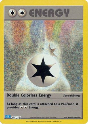 Double Colorless Energy (CLB) 032/034  - Holofoil Trading Card Game Classic