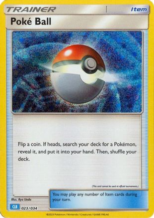 Poke Ball (CLB) 023/034  - Holofoil Trading Card Game Classic