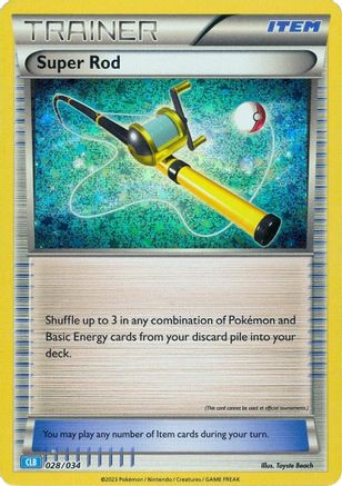 Super Rod (CLB) 028/034  - Holofoil Trading Card Game Classic