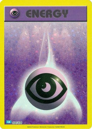Basic Psychic Energy 034/034  Trading Card Game Classic