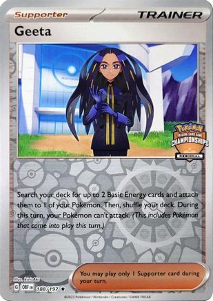 Geeta - 188/197 (Regional Championships)/197  - Reverse Holofoil League & Championship Cards