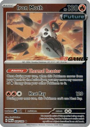 Iron Moth (EB Games Promo) 028/182  - Holofoil Miscellaneous Cards & Products