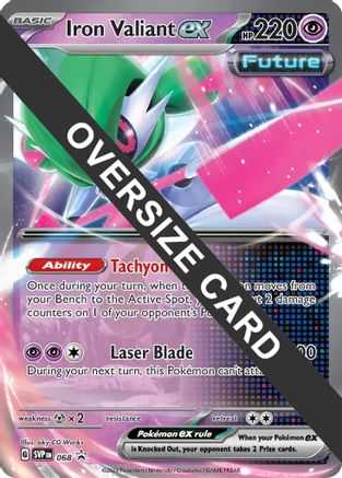 Iron Valiant ex 068  - Holofoil Jumbo Cards
