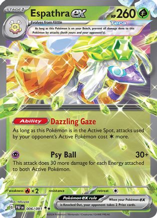 Espathra ex 006/091 - Holofoil Paldean Fates
