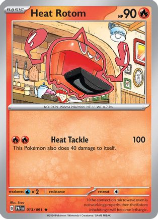 Heat Rotom 013/091 - Reverse Holofoil Paldean Fates