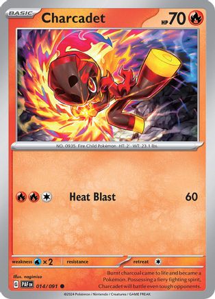 Charcadet 014/091 - Reverse Holofoil Paldean Fates