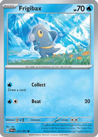 Frigibax 017/091 - Reverse Holofoil Paldean Fates