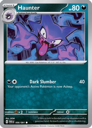 Haunter 056/091 - Reverse Holofoil Paldean Fates