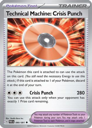 Technical Machine: Crisis Punch 090/091 - Reverse Holofoil Paldean Fates