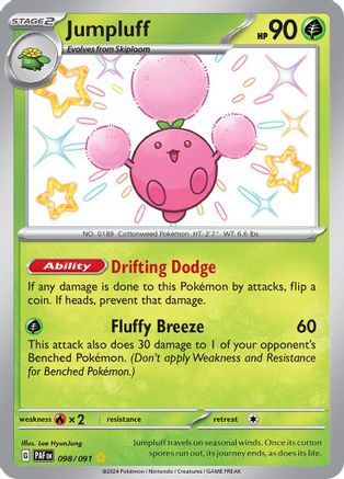 Jumpluff 098/091 - Holofoil Paldean Fates