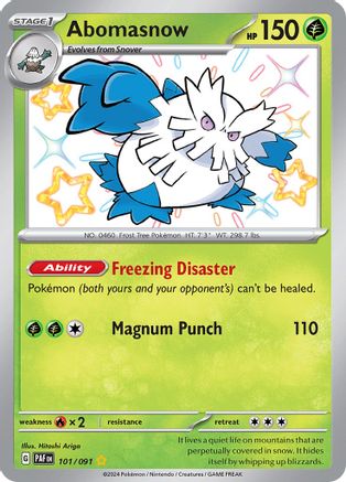 Abomasnow 101/091 - Holofoil Paldean Fates