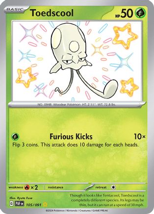 Toedscool 105/091 - Holofoil Paldean Fates