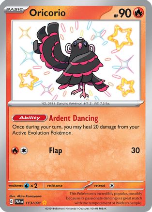 Oricorio 113/091 - Holofoil Paldean Fates