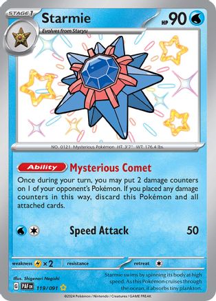Starmie 119/091 - Holofoil Paldean Fates