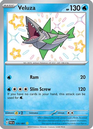 Veluza 125/091 - Holofoil Paldean Fates