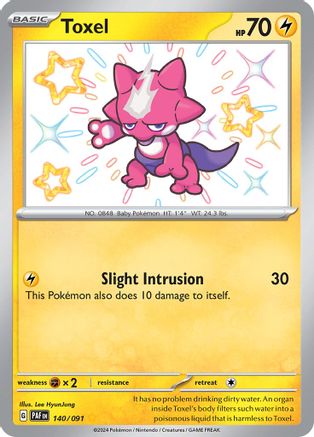 Toxel 140/091 - Holofoil Paldean Fates