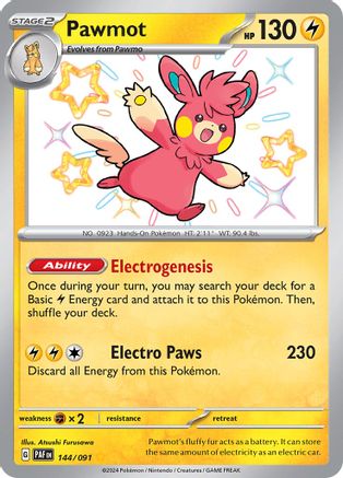 Pawmot 144/091 - Holofoil Paldean Fates