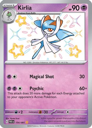 Kirlia 154/091 - Holofoil Paldean Fates