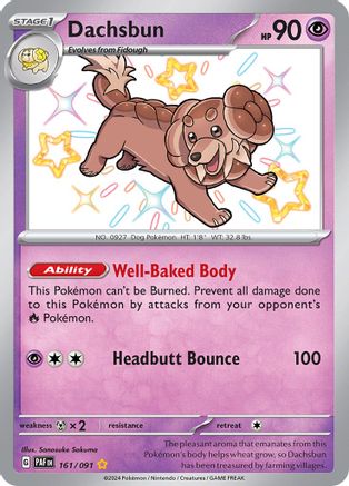 Dachsbun 161/091 - Holofoil Paldean Fates