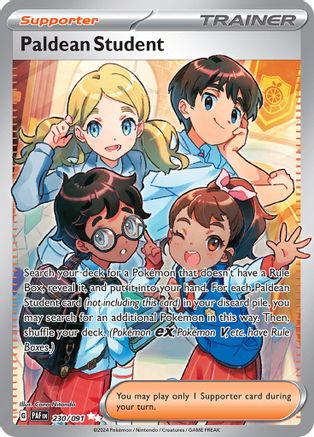 Paldean Student 230/091 - Holofoil Paldean Fates