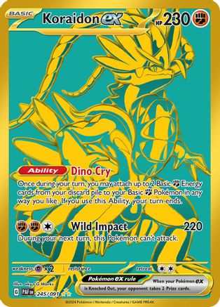Koraidon ex 245/091 - Holofoil Paldean Fates