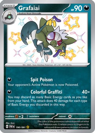 Grafaiai 190/091 - Holofoil Paldean Fates
