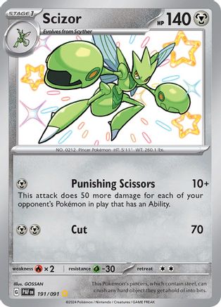 Scizor 191/091 - Holofoil Paldean Fates