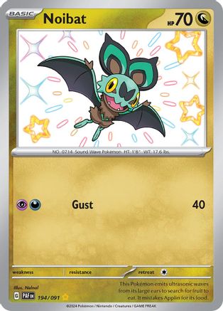 Noibat 194/091 - Holofoil Paldean Fates