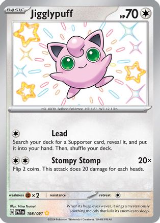 Jigglypuff 198/091 - Holofoil Paldean Fates