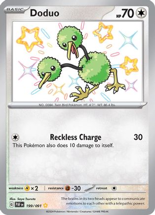 Doduo 199/091 - Holofoil Paldean Fates