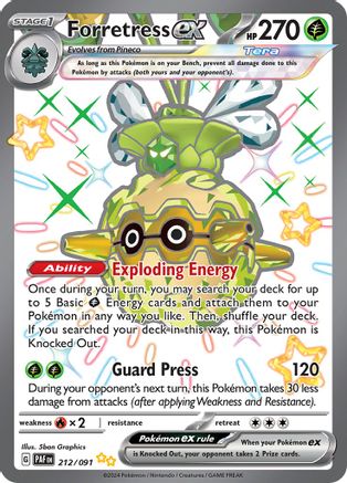 Forretress ex 212/091 - Holofoil Paldean Fates