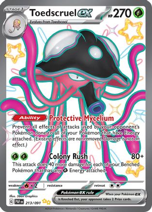 Toedscruel ex 213/091 - Holofoil Paldean Fates