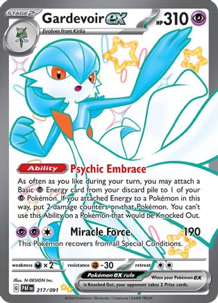 Gardevoir ex 217/091 - Holofoil Paldean Fates